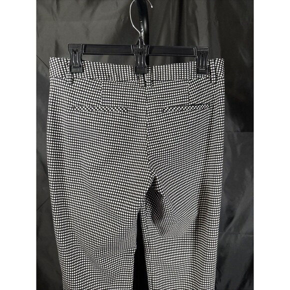 Express Women’s 2R Editor Black & White Twill Straight Ankle Dress Pants - - Picture 7 of 11